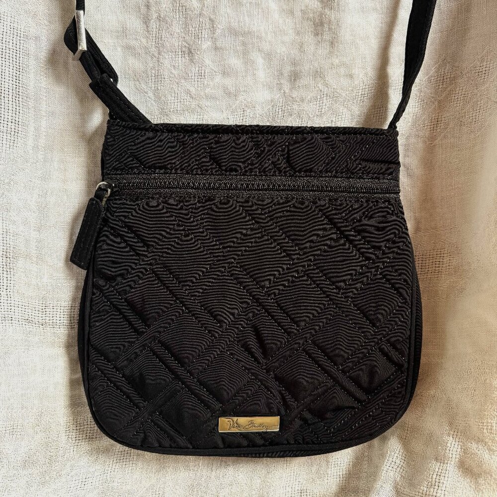 Vera Bradley | Cross Body Bag | Quilted Black